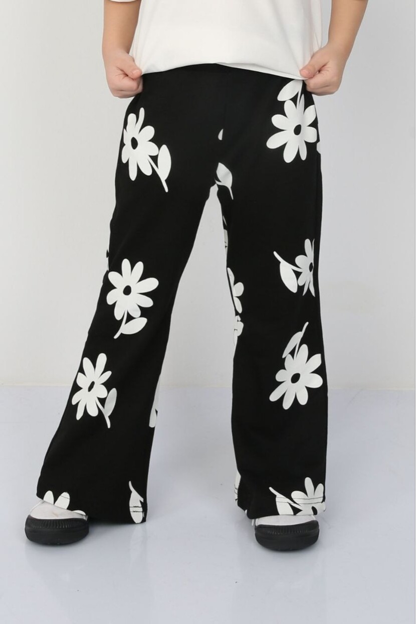 KIZ SİMLİ PARILTILI PAPATYA DESENLİ TAKIM