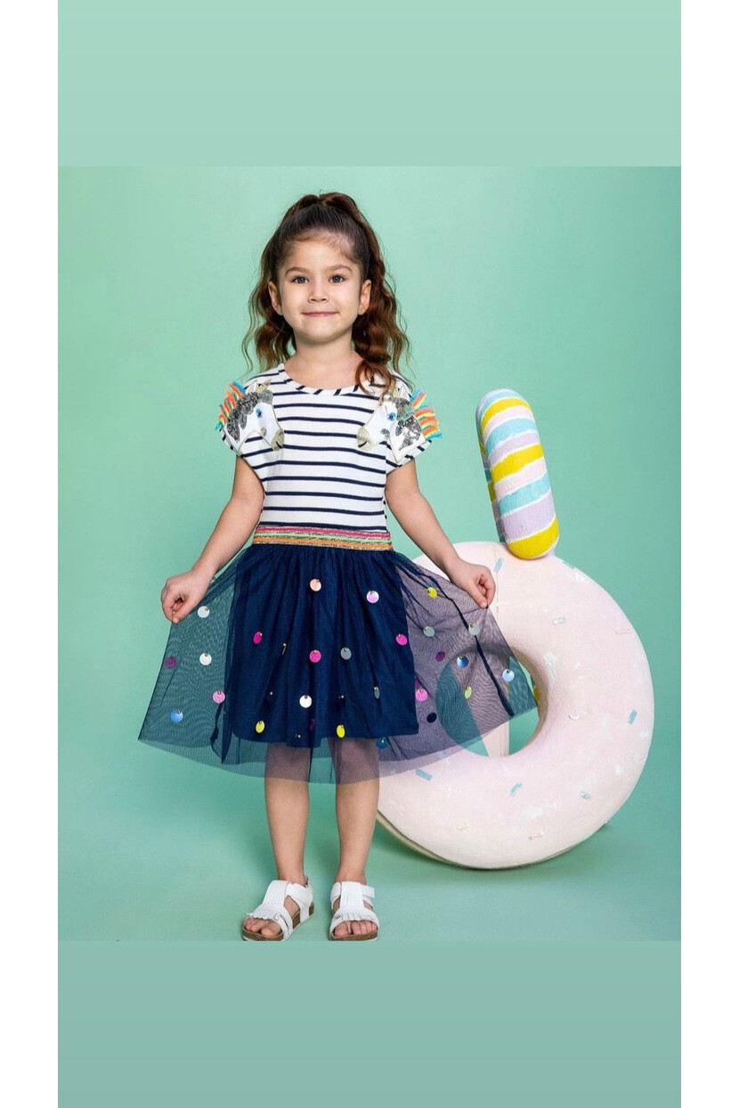 KIZ UNİCORN ELBİSE