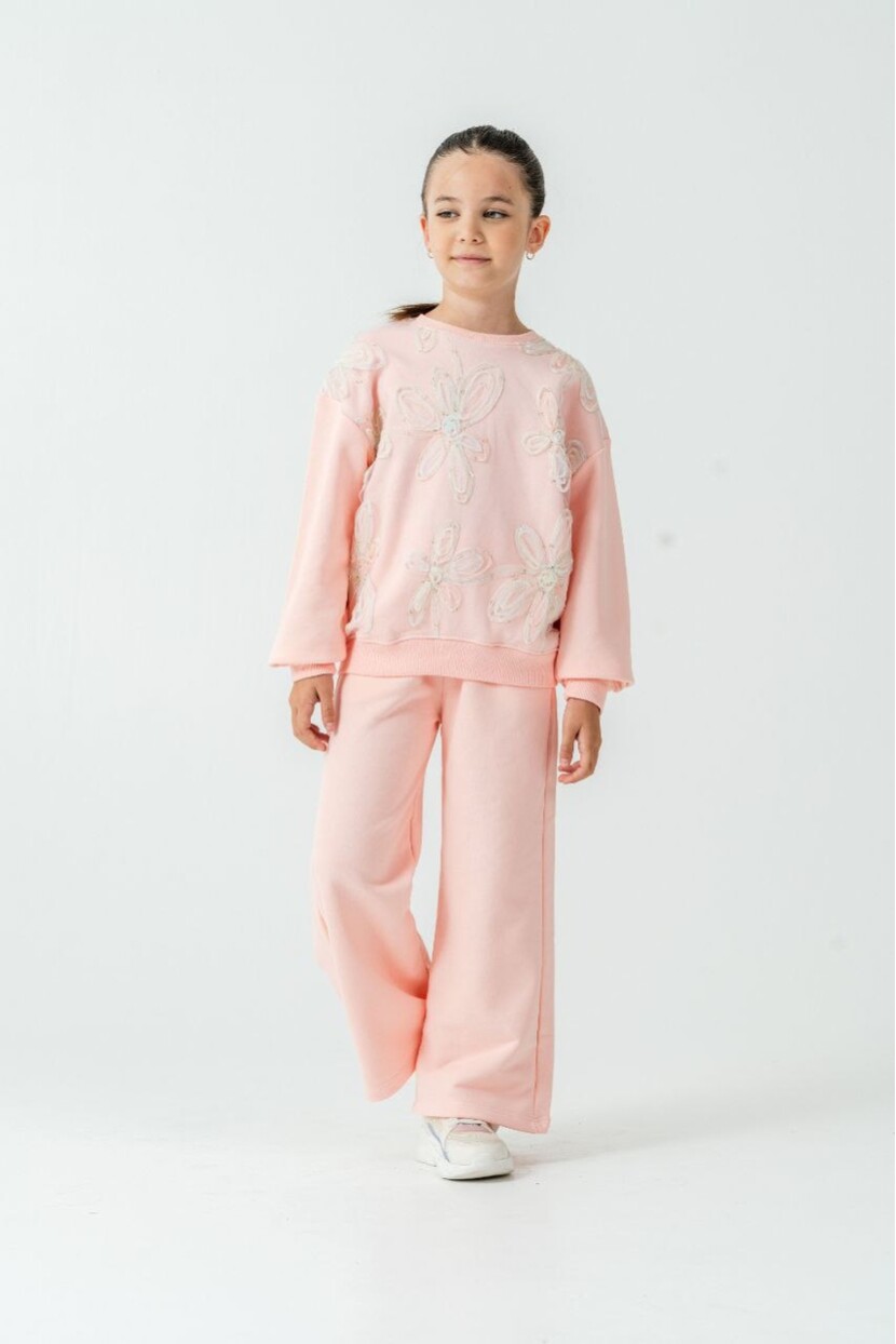 KIZ ZAMBAK DETAYLI TÜLLÜ TAKIM