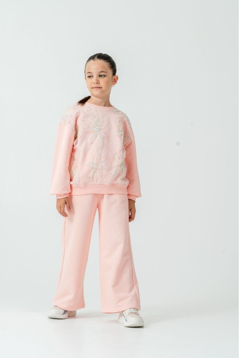 KIZ ZAMBAK DETAYLI TÜLLÜ TAKIM