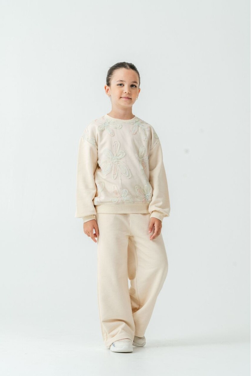 KIZ ZAMBAK DETAYLI TÜLLÜ TAKIM