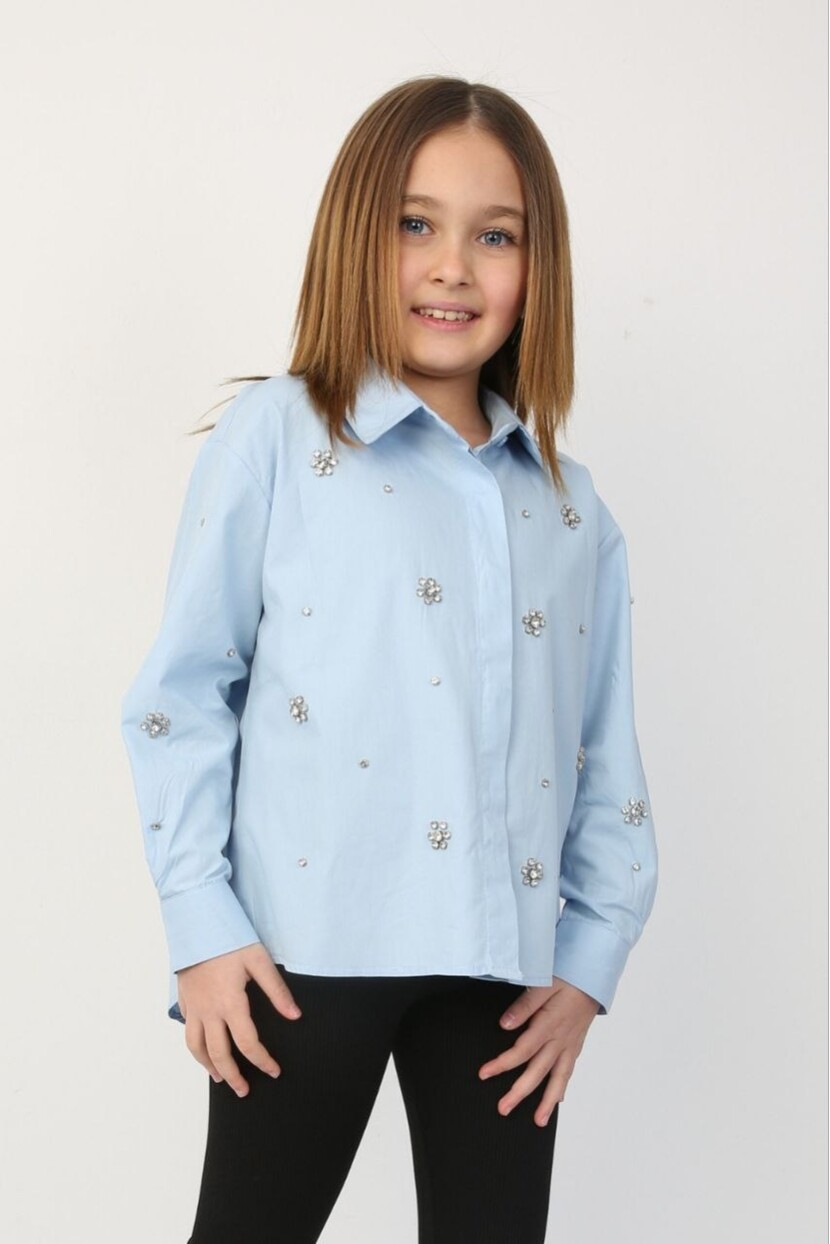 TAŞLI POPLİN GÖMLEK