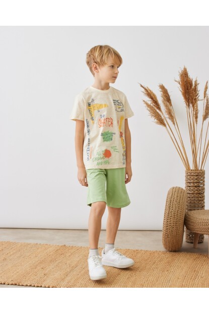 ERKEK BASKILI ŞORTLU TAKIM