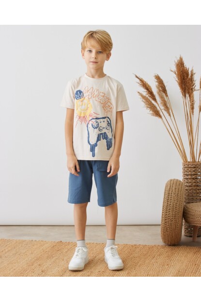 ERKEK BASKILI ŞORTLU TAKIM