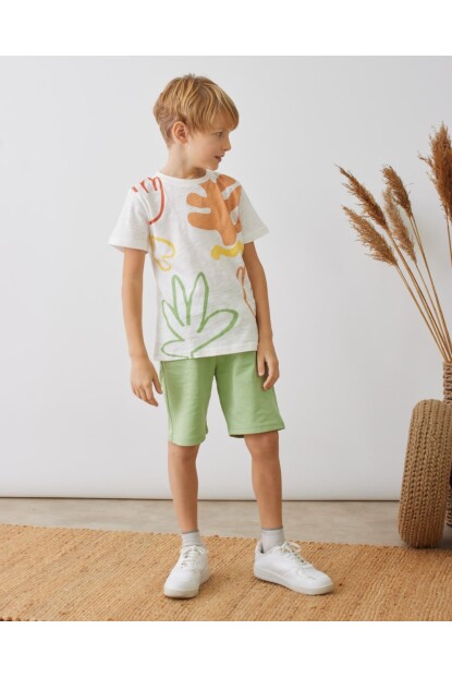 ERKEK BASKILI ŞORTLU TAKIM