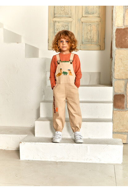 Erkek Dinozorlu İkili Tulum