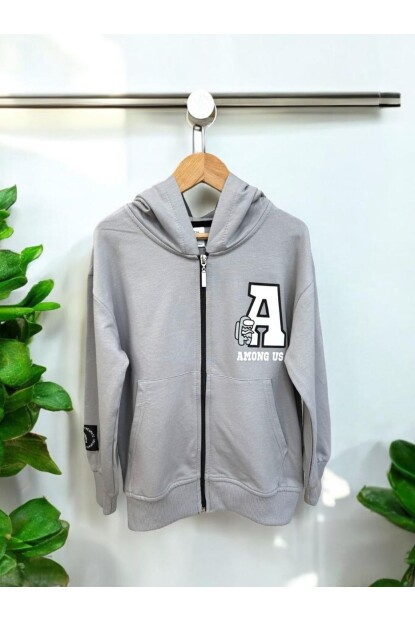 ERKEK FERMUARLI KAPŞONLU HIRKA