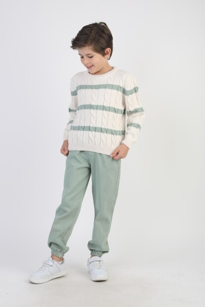 ERKEK GABARDİN PANTOLONLU TRİKO KAZAK TAKIM