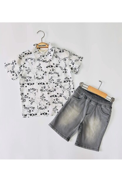 ERKEK KISA KOL GÖMLEKLİ ŞORTLU TAKIM