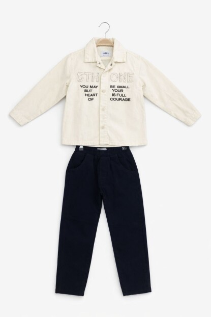 ERKEK KOT GÖMLEK PANTOLON  GARSON BOY TAKIM