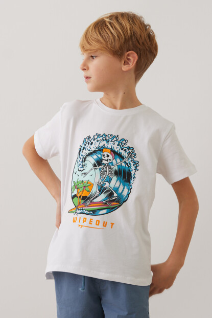 ERKEK KURUKAFA DESENLİ TSHİRT