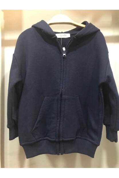 ERKEK LACİVERT FERMUARLI HIRKA