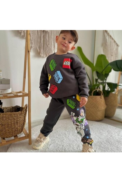 ERKEK LEGO BASKILI EŞOFMAN TAKIMI