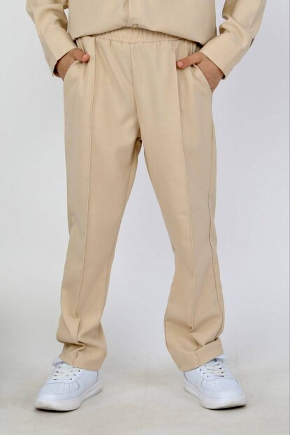 ERKEK PAMUKLU DOKUMA GÖMLEK PANTOLON TAKIM