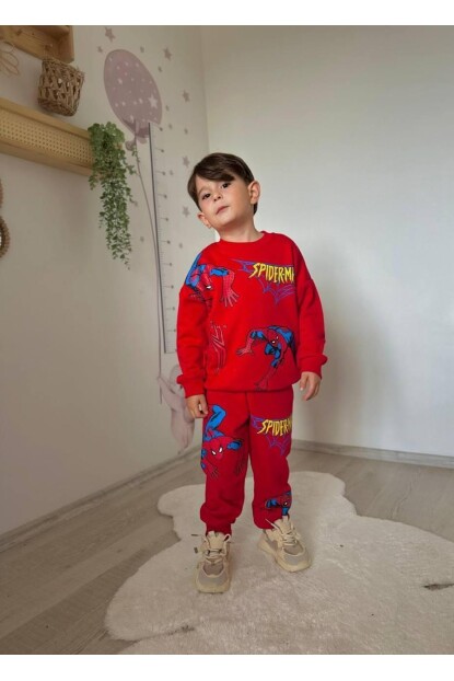 ERKEK SPİDERMAN DESENLİ EŞOFMAN TAKIMI