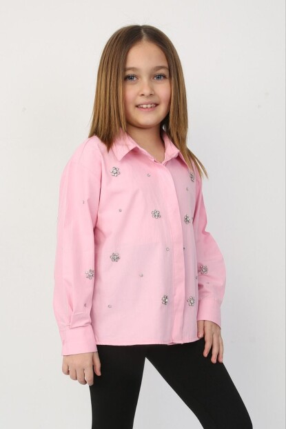 TAŞLI POPLİN GÖMLEK