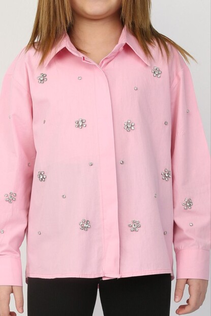 TAŞLI POPLİN GÖMLEK