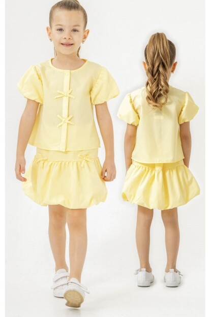 KIZ BALON ETEKLİ DOKUMA TAKIM