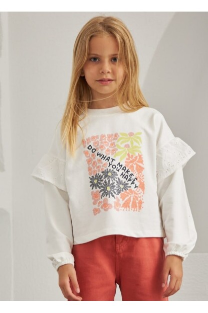 KIZ BASKILI SWEATSHİRT