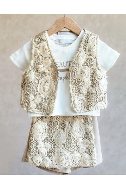 KIZ DANTEL KAPLAMA 3 LÜ KETEN TAKIM