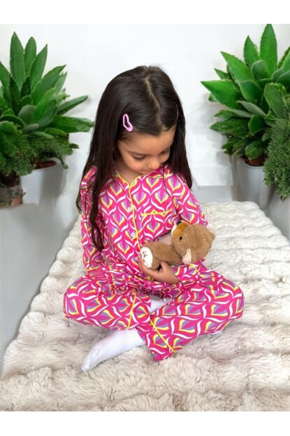 KIZ DESENLİ PİJAMA TAKIMI