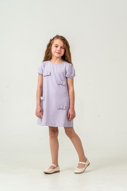 KIZ FİYONK SÜSLEMELER DOKUMA ELBİSE