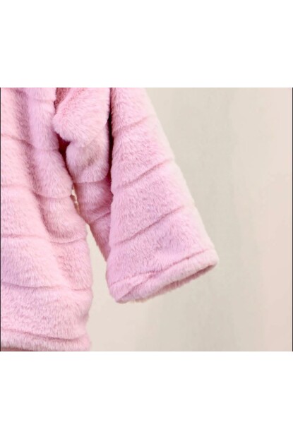 KIZ KAPŞONLU İÇİ PENYE ASTARLI PELUŞ MONT