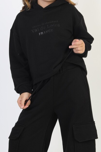 KIZ KARGO CEPLİ SPORTİK EŞOFMAN TAKIMI