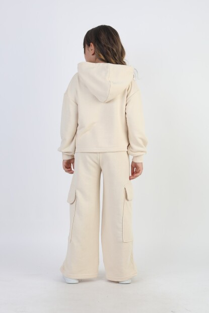 KIZ KARGO CEPLİ SPORTİK EŞOFMAN TAKIMI