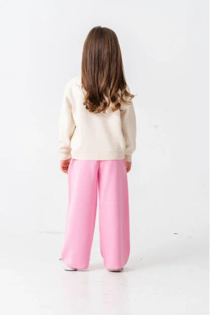 KIZ KELEBEK DETAYLI TRİKO TAKIM