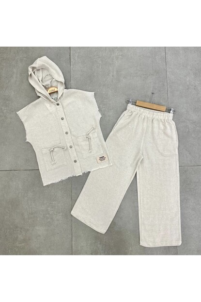 KIZ KETEN PANTOLONLU TAKIM