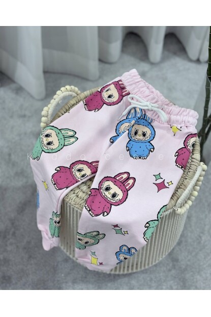 KIZ LABUBU BASKILI EŞOFMAN TAKIMI