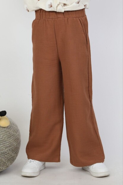 KIZ PARILTILI SİMLİ GÖMLEK MÜSLİN TAKIM