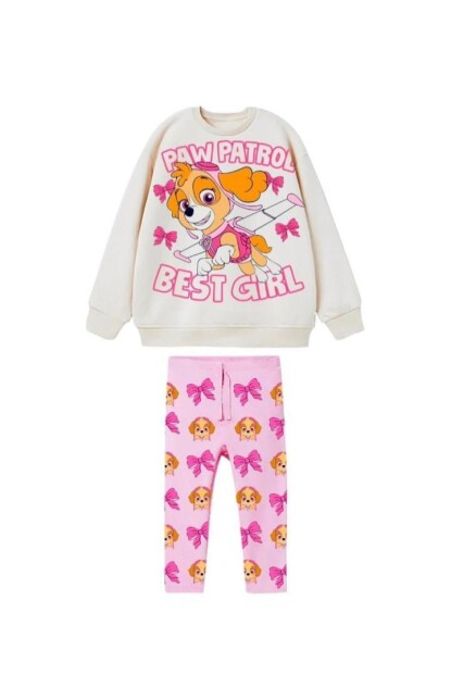 KIZ PAW PATROL DESENLİ TAYTLI TAKIM