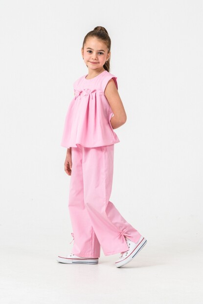 KIZ PİLELİ FİYONK SÜSLEMELİ DOKUMA TAKIM