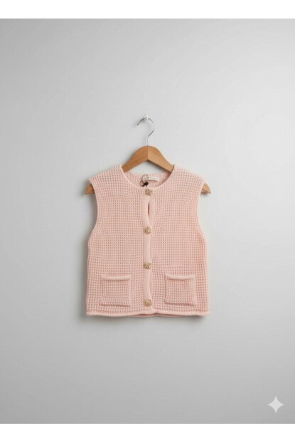 KIZ TRİKO ÖRME YELEK