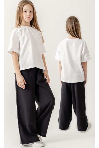 KIZ VİSKON PANTOLONLU TAKIM