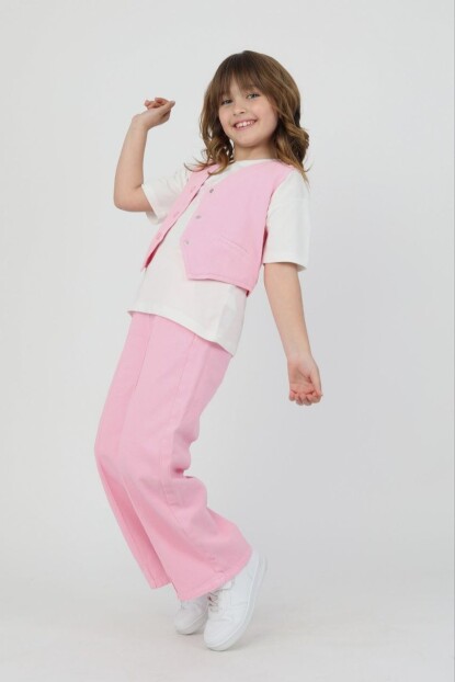 KIZ YELEKLİ 3LÜ TAKIM