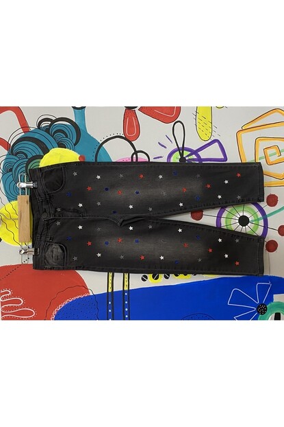 Kız Yıldızlı Dokuma Pantolon