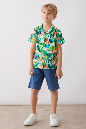 ERKEK BASKILI ŞORTLU TAKIM