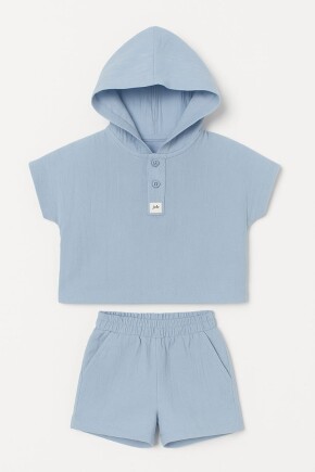 ERKEK KAPŞONLU MÜSLİN TAKIM