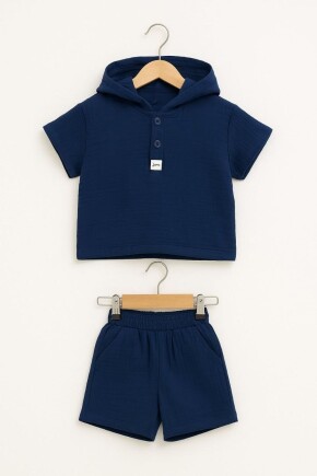 ERKEK KAPŞONLU MÜSLİN TAKIM