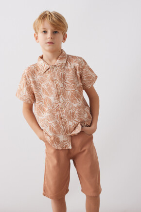 ERKEK MÜSLİN  GÖMLEK ŞORTLU TAKIM