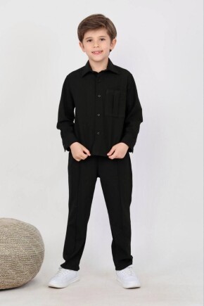 ERKEK PAMUKLU DOKUMA GÖMLEK PANTOLON TAKIM