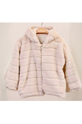KIZ KAPŞONLU İÇİ PENYE ASTARLI PELUŞ MONT