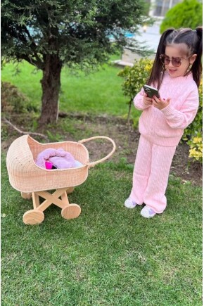 KIZ  SELANİK ÖRGÜ TRİKO TAKIM