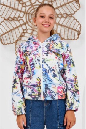 KIZ RENKLİ FERMUARLI HIRKA