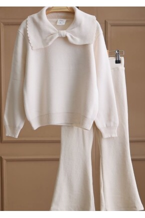 KIZ YAKA FİYONKLU TRİKO TAKIM