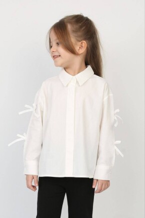 KOL FİYONK DETAYLI POPLİN GÖMLEK