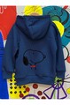 Erkek İçi Şardonlu Kapşonlu Sweatshirt